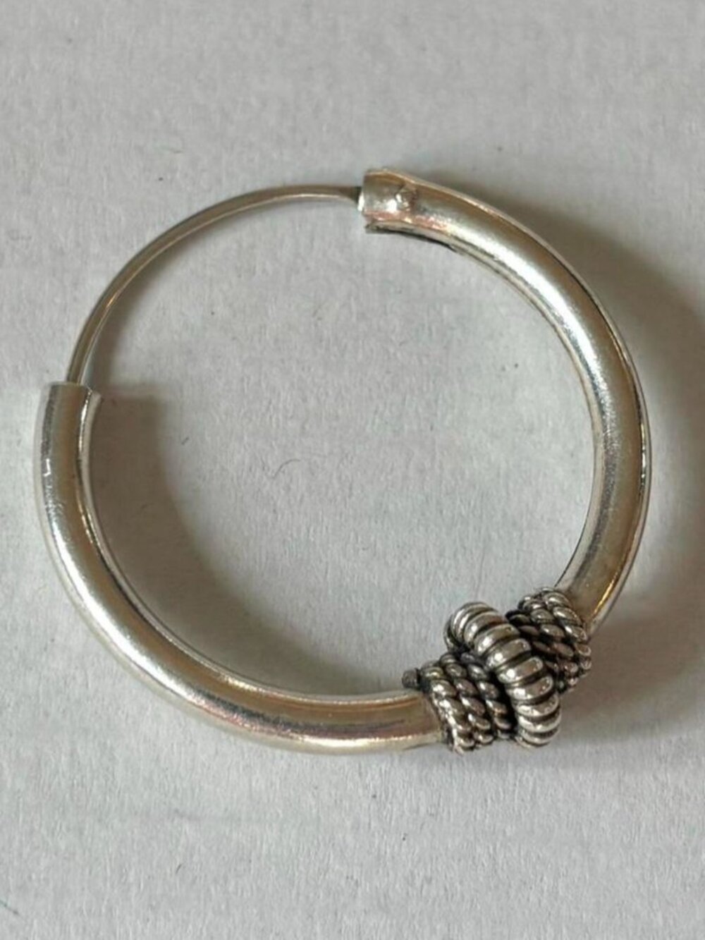 90s grunge single hoop earring 925 silver *just the...